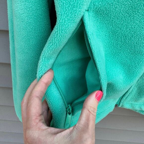 Columbia XL Full Zip Collared Fleece Jacket with Pockets - Sea Foam Green - Picture 6 of 12